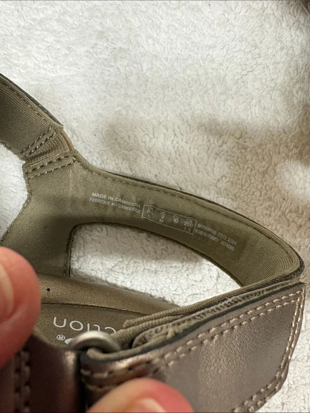 Clarks stylish metallic